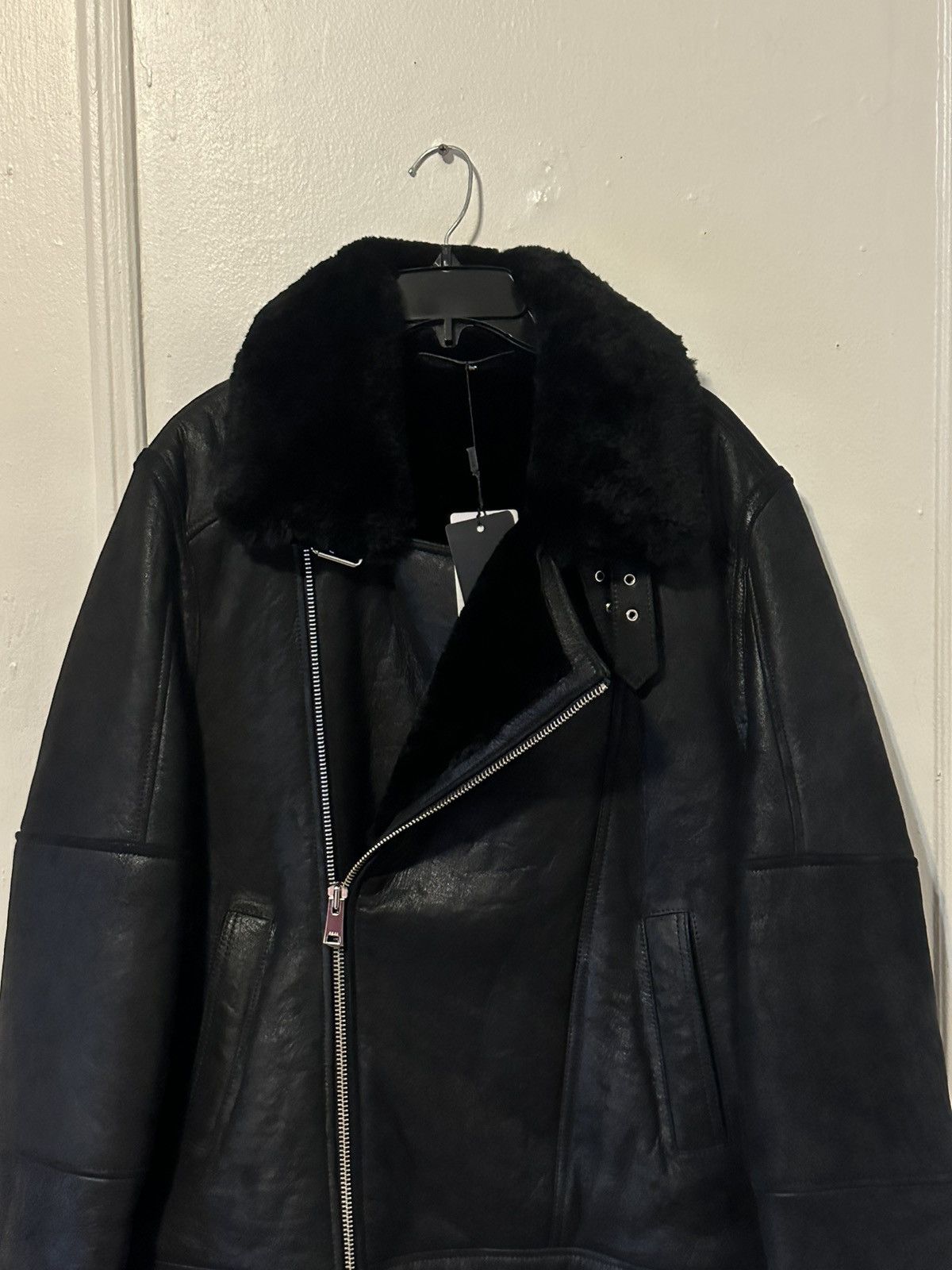 Reiss NWT men's leather Jacket Size US L / EU 52-54 / 3 - 3 Thumbnail