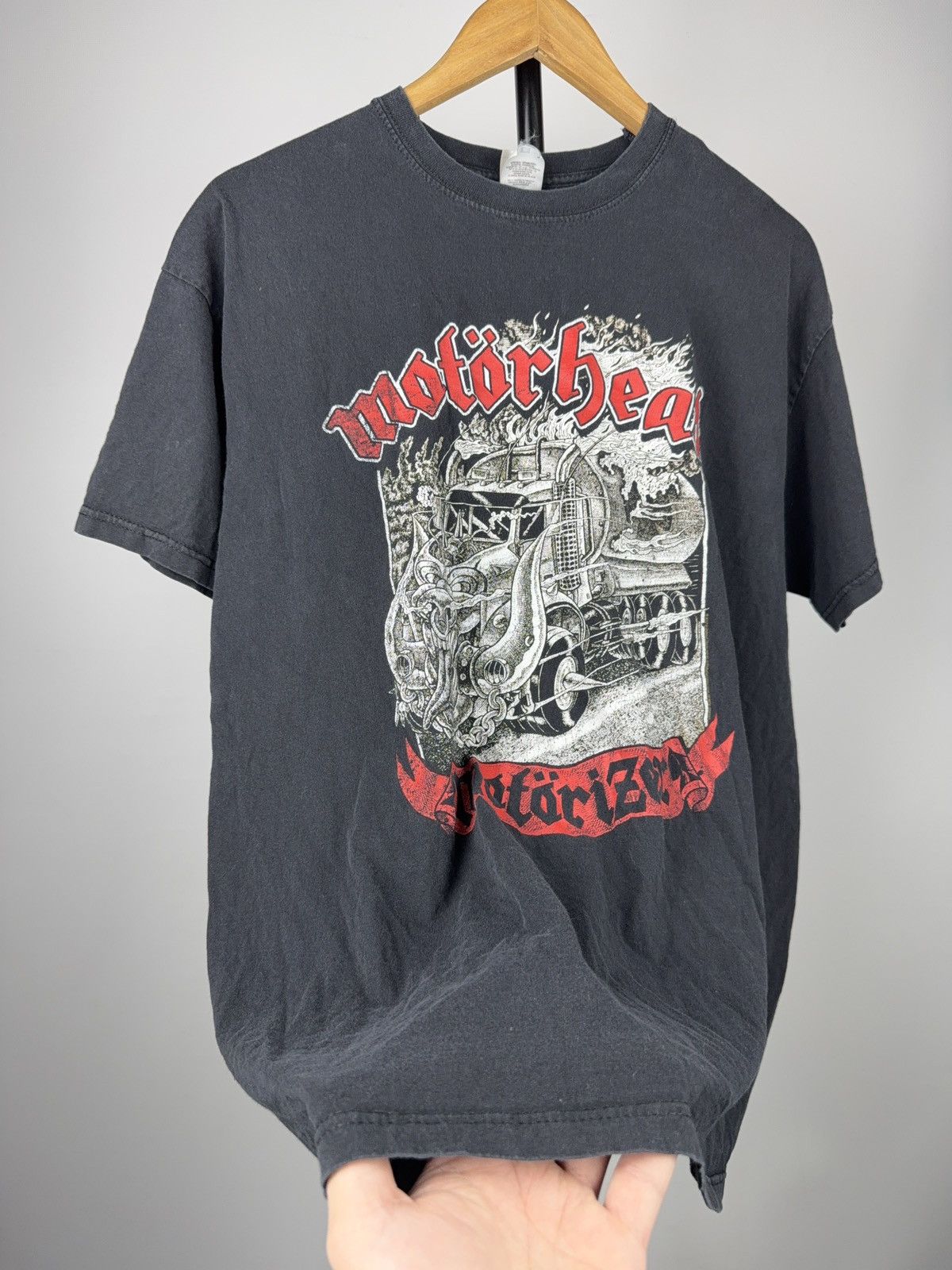 Band Tees 2017 Motorhead Vintage 00s Rock Band Graphic Black T-Shirt Size US L / EU 52-54 / 3 - 9 Thumbnail