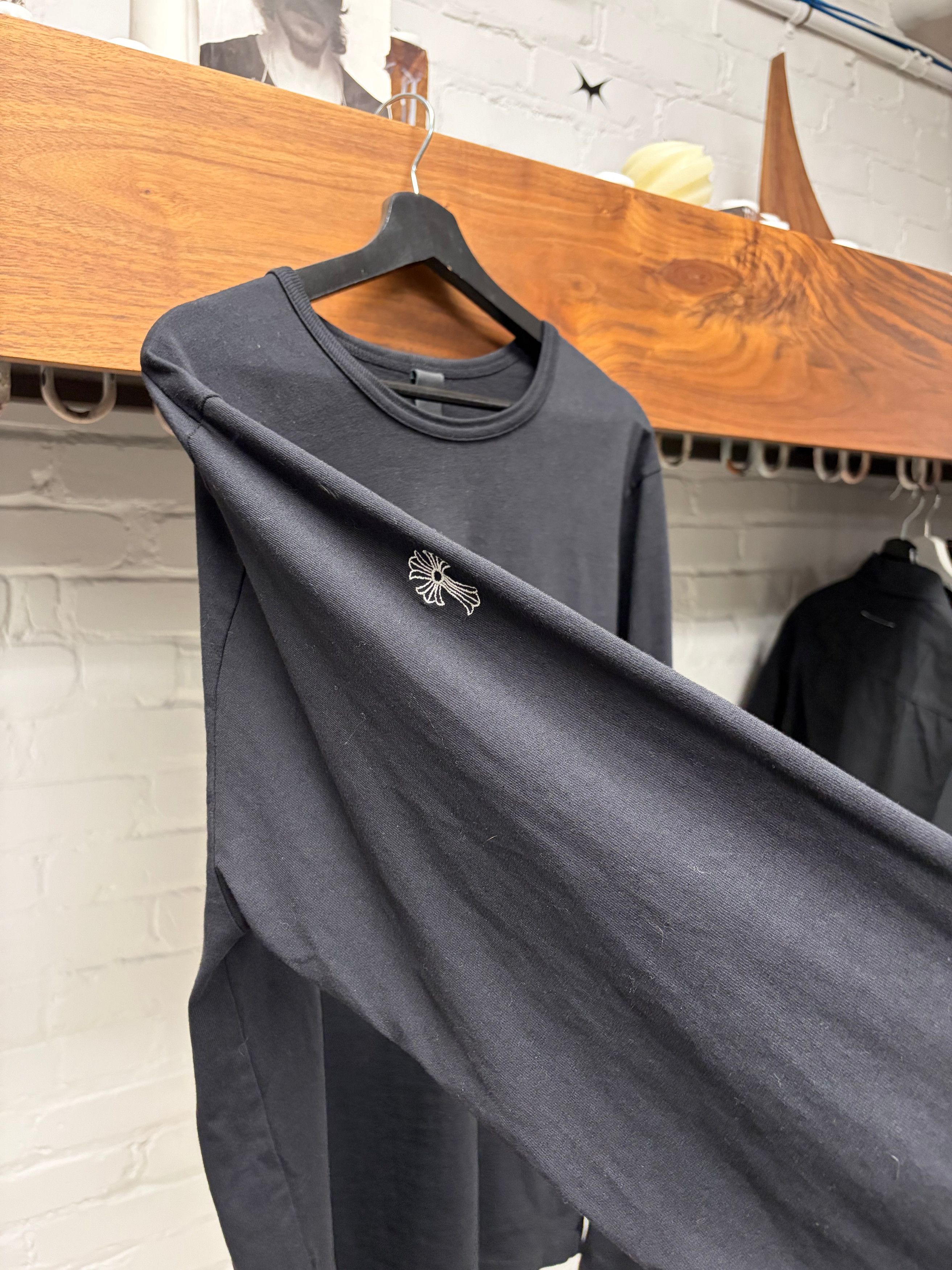 Chrome Hearts Chrome Hearts GRP Black Embroidered Logo Long Sleeve Shirt Size US L / EU 52-54 / 3 - 2 Thumbnail