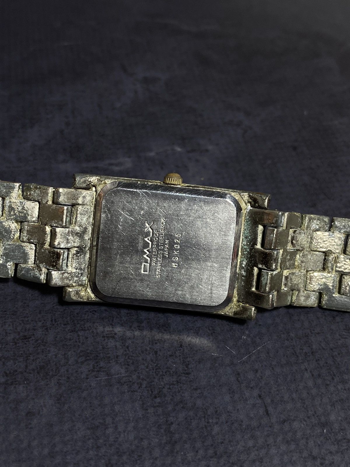Japanese Brand × Vintage Omax Rectangular Quartz Watch | Japanese Movement Size ONE SIZE - 9 Thumbnail