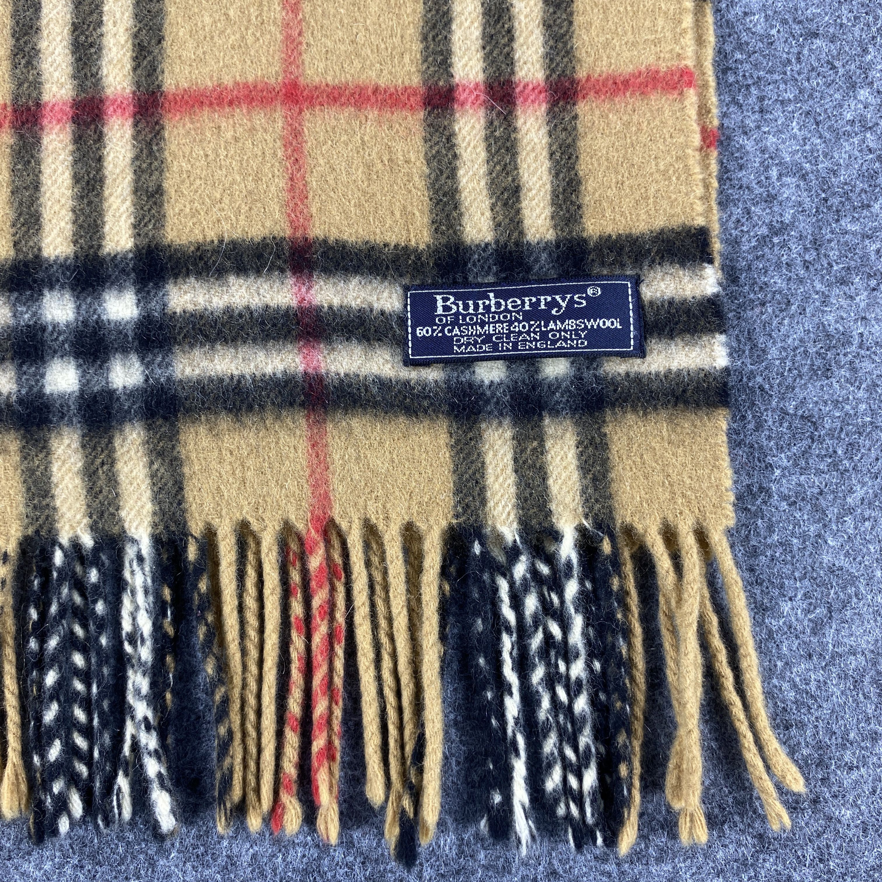 Burberry × Vintage GF10635 Burberry Scarf Neck Wear Muffler Nova Check Size ONE SIZE - 3 Thumbnail