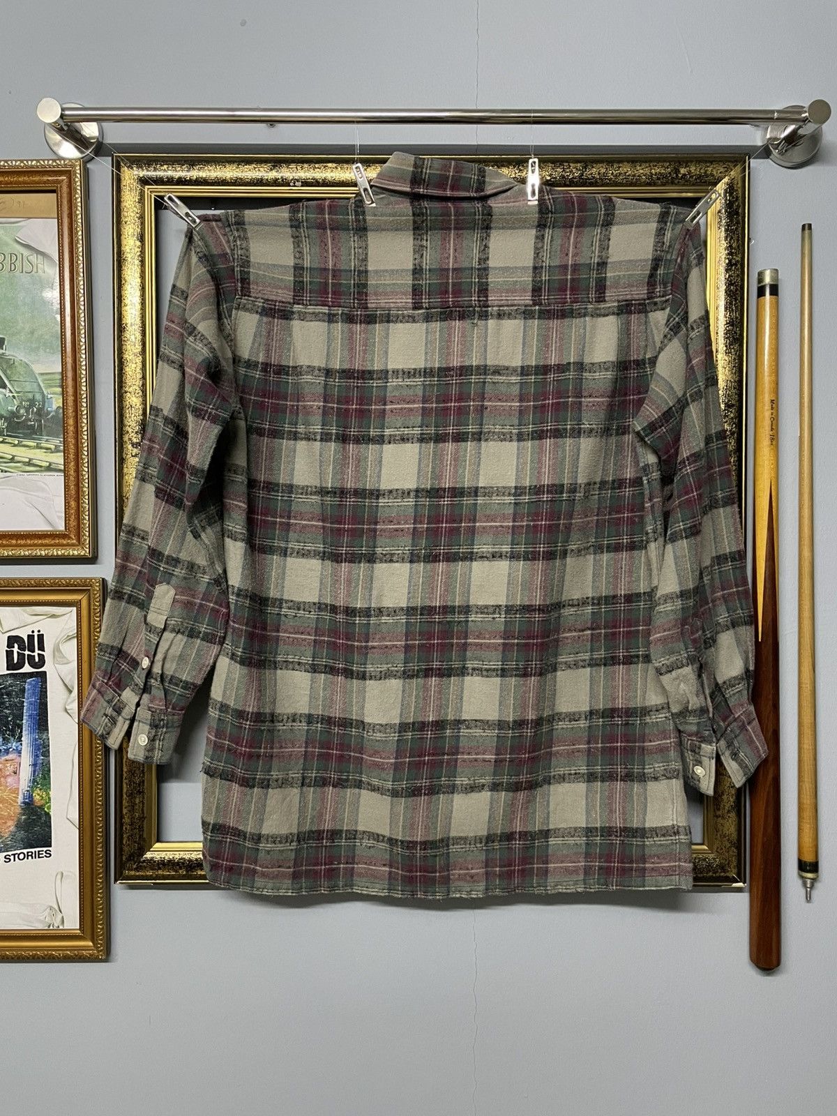 Yves Saint Laurent Vintage Yvessaintlaurent Chemises Vertical Stripe Flannel Size US M / EU 48-50 / 2 - 9 Thumbnail
