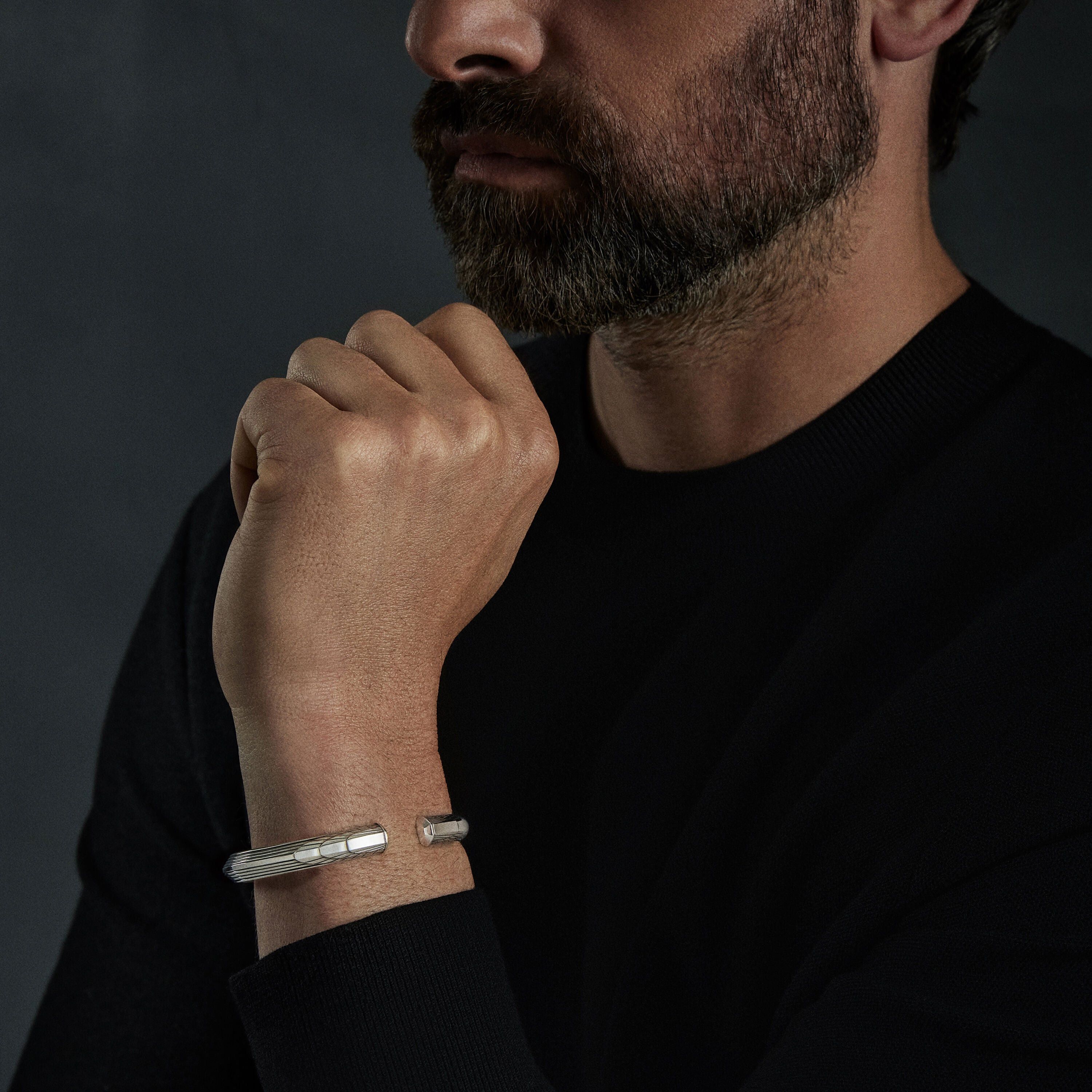 David Yurman o1w1db10526 B25747M /Size:S/Empire Cuff Bracelet in Silver Size ONE SIZE - 3 Thumbnail