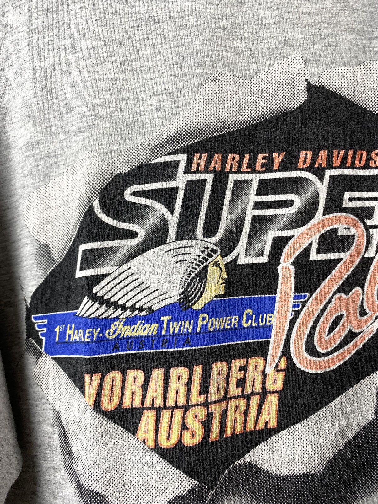 Harley Davidson Vintage 1996 Harley Davidson Indian Motorcycle T Shirt Size US XL / EU 56 / 4 - 3 Thumbnail