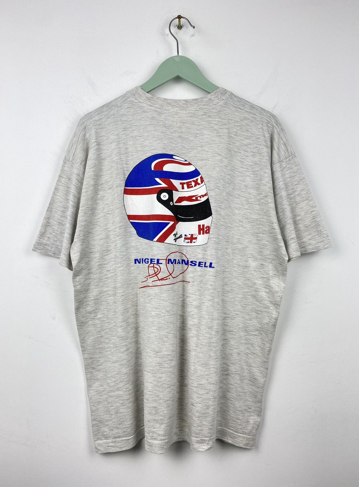Vintage Vintage Nigel Mansell Formula One T Shirt Tee Ayrton Senna Size US L / EU 52-54 / 3 - 1 Thumbnail
