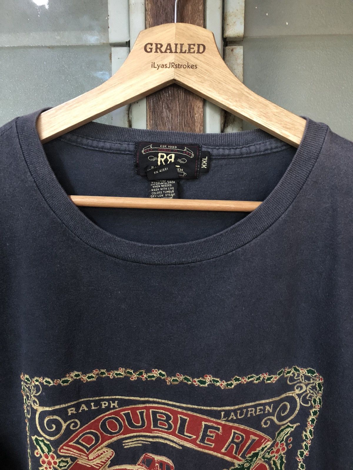 Ralph Lauren Vintage RL Double RL Design Shirt Faded Te Size US XXL / EU 58 / 5 - 2 Thumbnail
