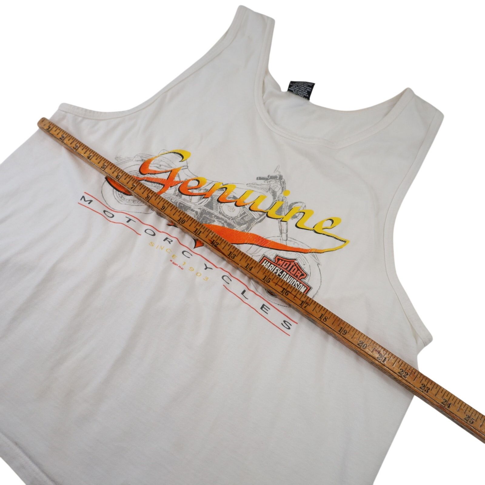 Harley Davidson × Vintage VTG Y2k Harley Davidson Genuine Motorcycles Graphic Tank Top Size US XL / EU 56 / 4 - 8 Thumbnail