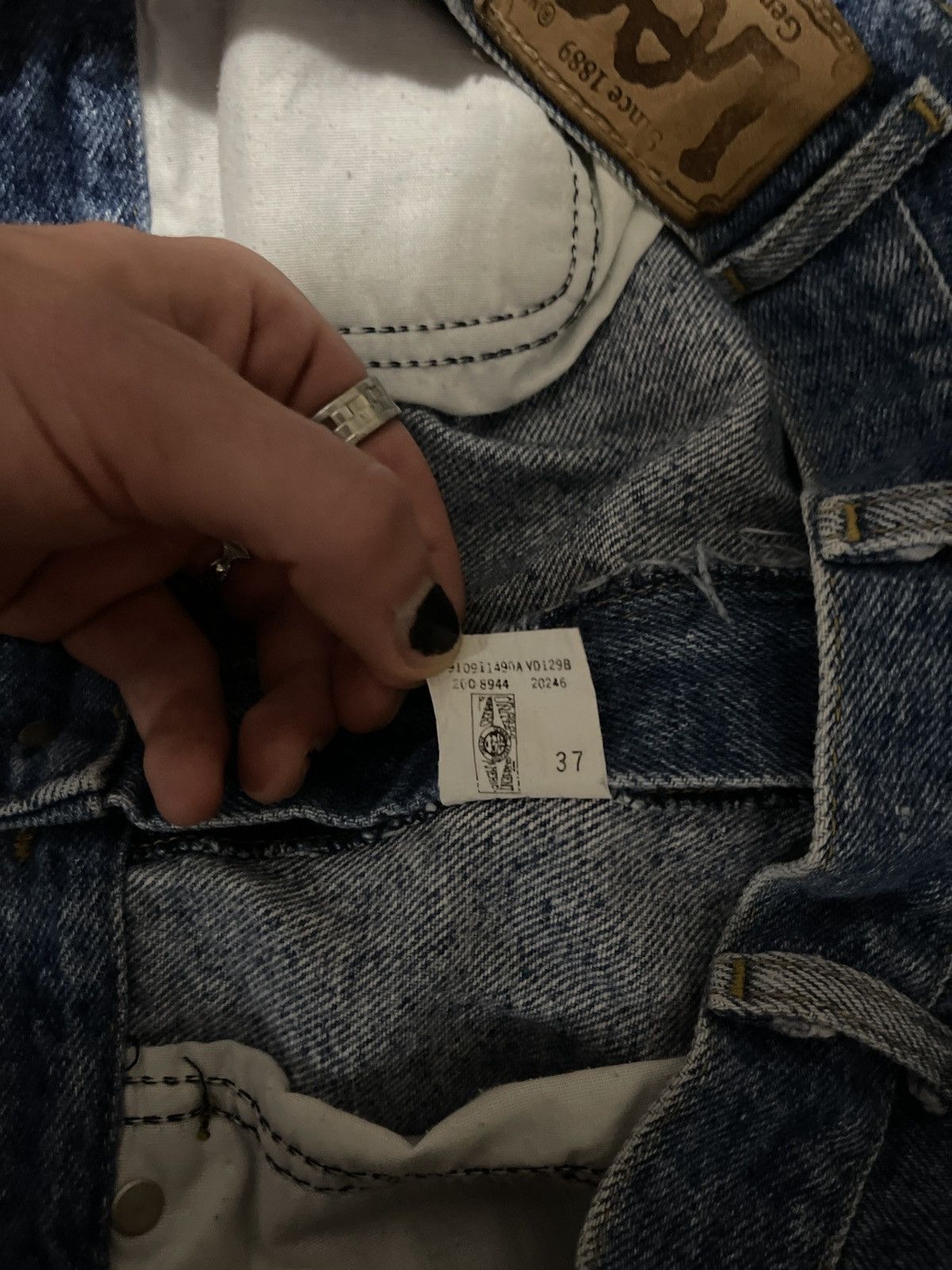 Lee Vintage Distressed Lee Rider Union Made Jeans Size US 34 / EU 50 - 4 Thumbnail