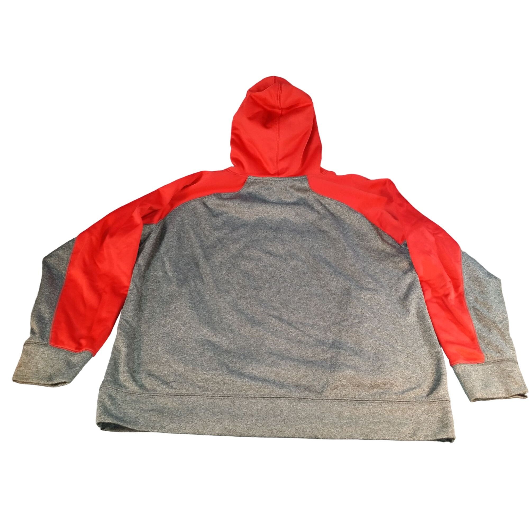 NCAA Ole Miss Rebels Hoodie Men Sz XL Gray Red Pullover Embroider Size US XL / EU 56 / 4 - 7 Thumbnail