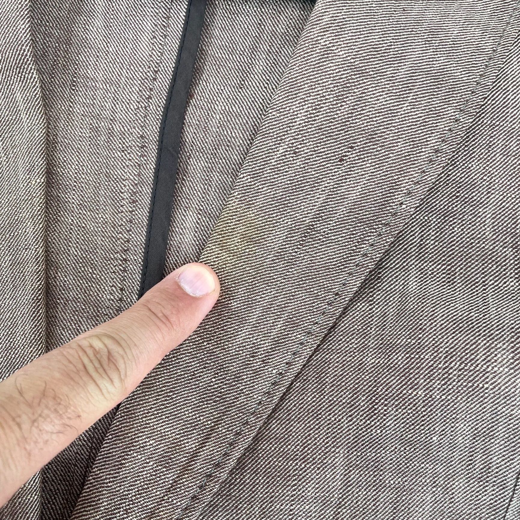 Hugo Boss VINTAGE? No — Hugo Boss Blazer Mens 40R Linen Brown Sport Coat Notch Lapel Single-Breasted Two-Button Dry Clean Only Classic Linen Blazer Mens Size 40R - 5 Thumbnail