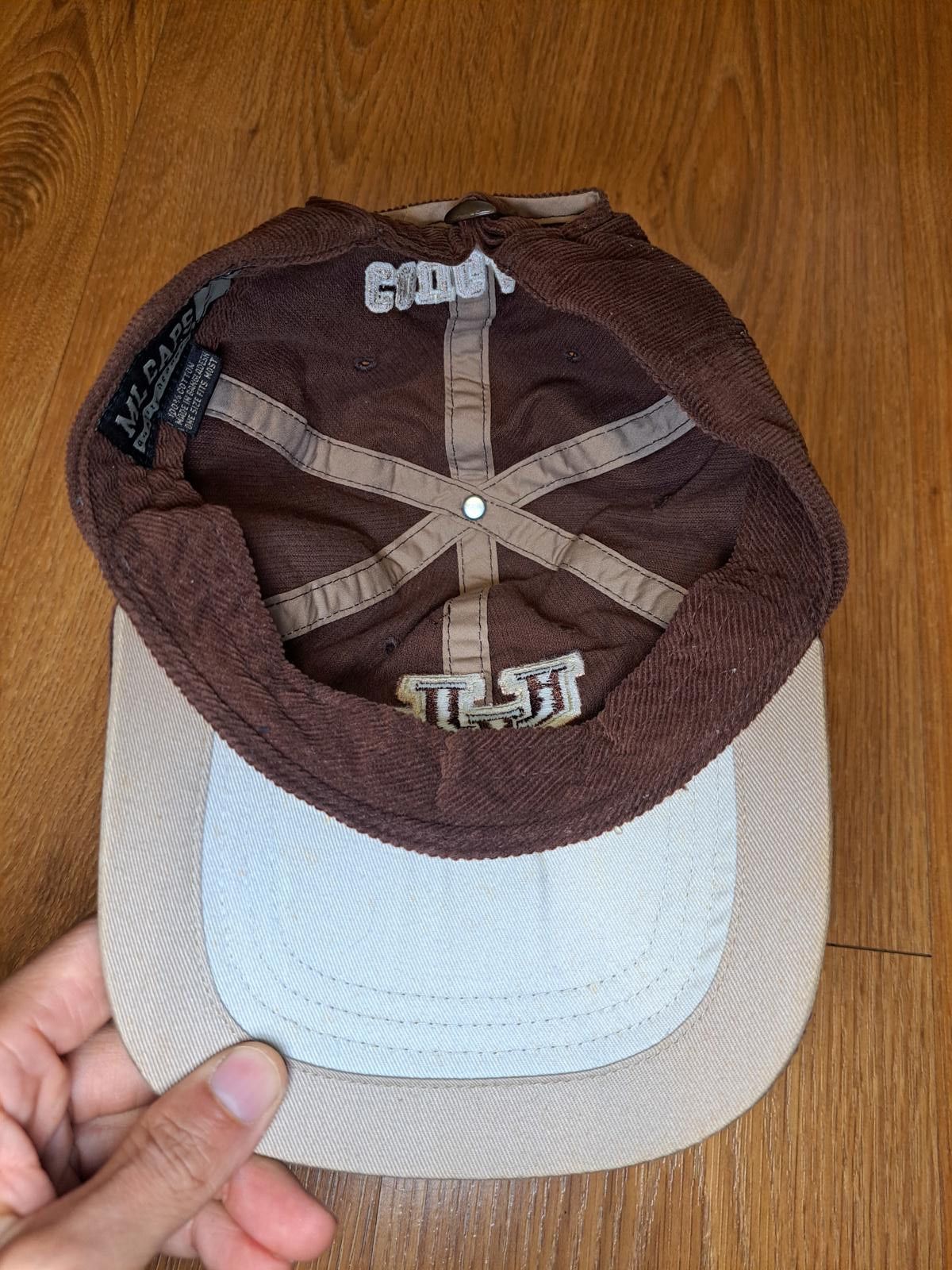 Other ML Caps UH Cougars Brown Corduroy Cap Hat Cotton Adjustable Size ONE SIZE - 4 Thumbnail