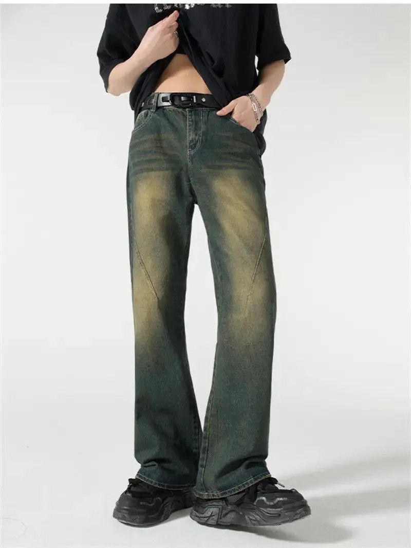 Japanese Brand Retro loose wide leg tie dye jeans Size US 30 / EU 46 - 4 Thumbnail