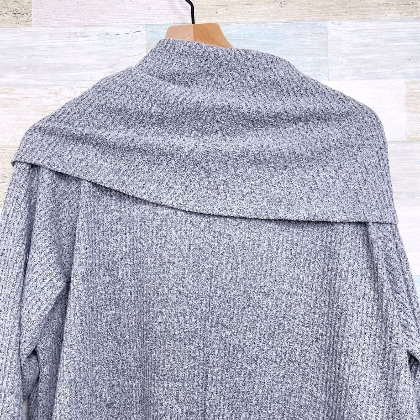 Other GREIGE Soft Ribbed Cowl Neck Dress Gray Lounge Comfort 2X Size XXL / US 16-18 / IT 52-54 - 5 Thumbnail