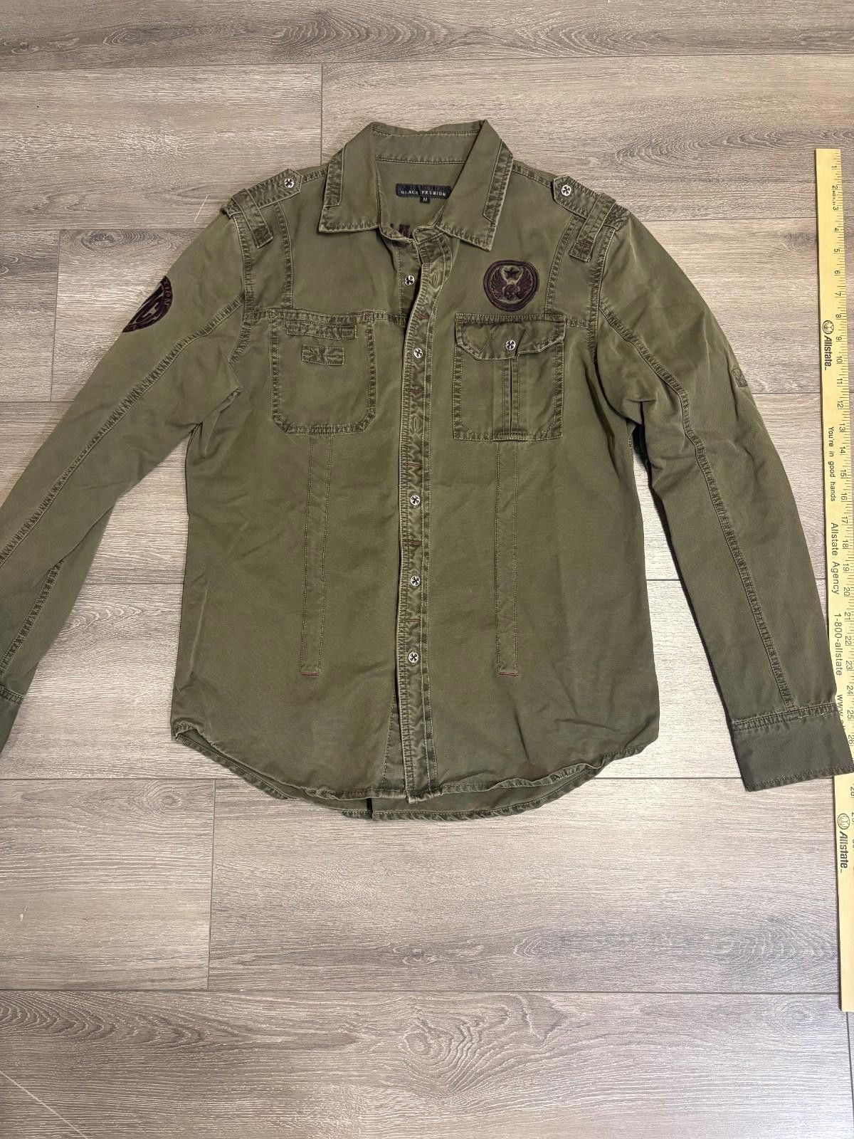 Affliction Affliction Black Premium Button Up Shirt Military Y2K Size M Size US M / EU 48-50 / 2 - 2 Thumbnail