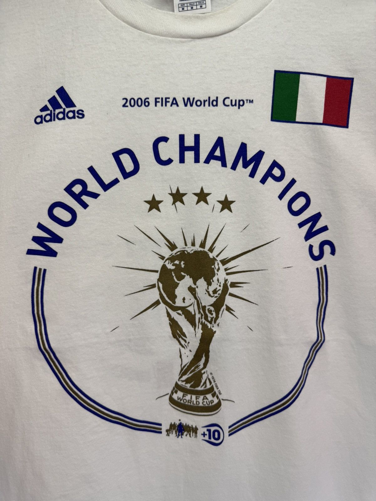 Adidas Vintage Italy 🇮🇹 Champion World Cup 2006 Adidas T-shirt Size US M / EU 48-50 / 2 - 3 Thumbnail