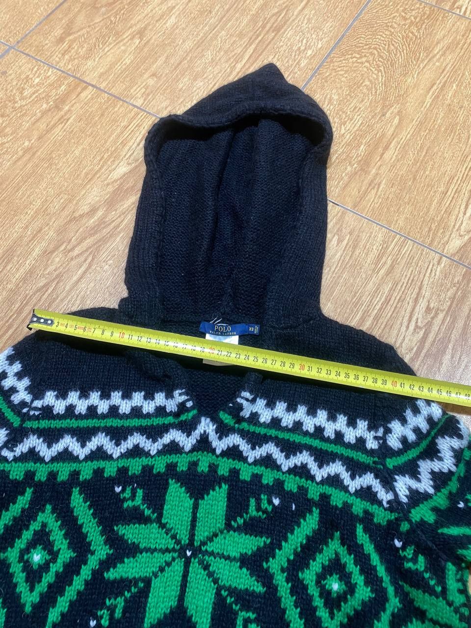 Polo Ralph Lauren Polo Ralph Lauren Wool Flake Fair Isle Nordic Hoodie Sweater Size US XS / EU 42 / 0 - 6 Thumbnail