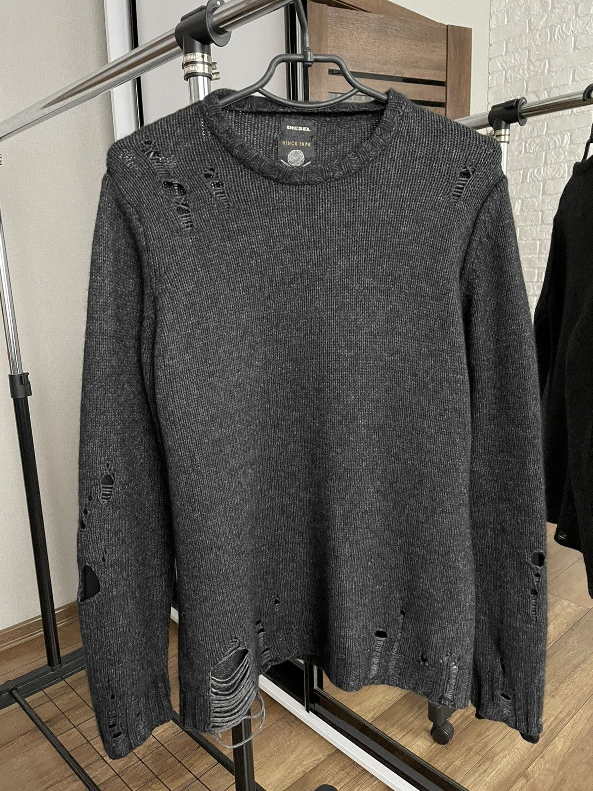 Diesel Diesel Vintage Distressed Knit Wool Sweater Y2K | Grailed