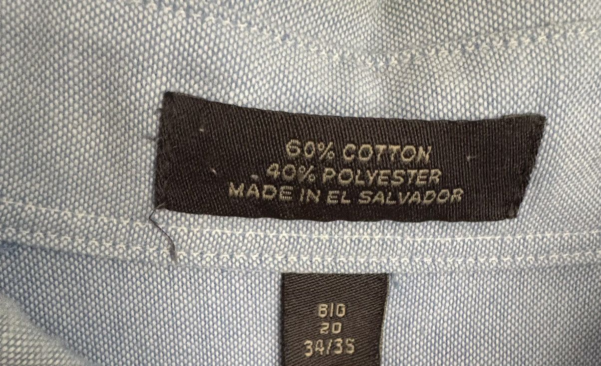 Other Alexander Lloyd Menswear Button down Blue Shirt Big 20 34/35 Size US XXL / EU 58 / 5 - 2 Thumbnail