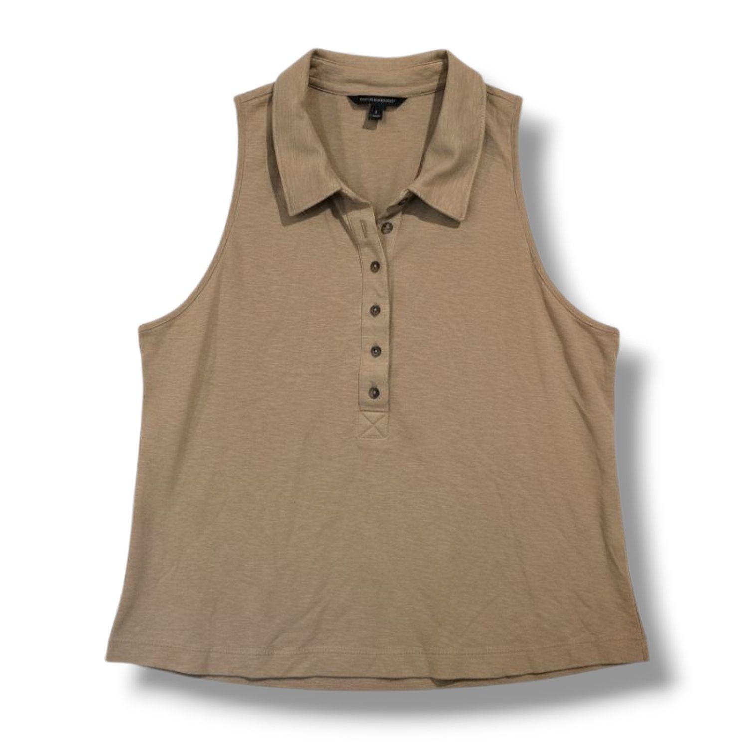 Banana Republic Banana Republic Women’s Brown Sleeveless Polo Top Large Size L / US 10 / IT 46 - 1 Thumbnail