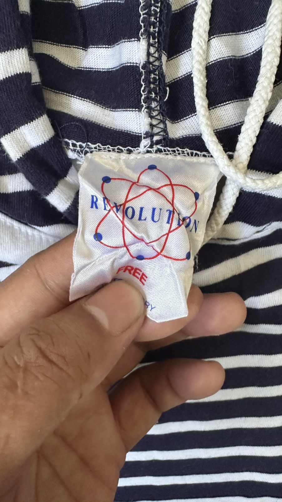 Japanese Brand VINTAGE REVOLUTION STRIPES HOODIE Size US M / EU 48-50 / 2 - 6 Thumbnail