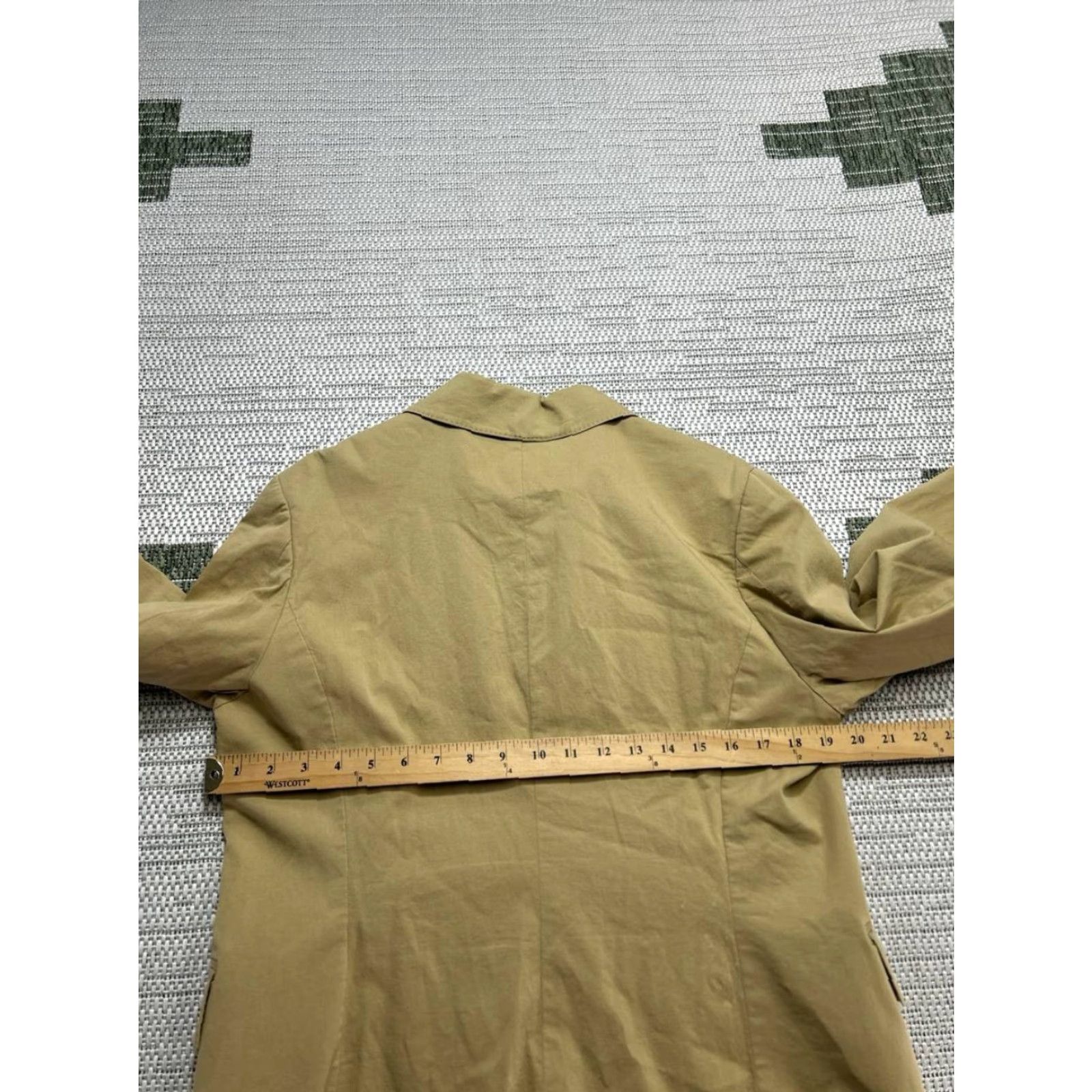 Faconnable Facconable Blazer Womens 14 Brown Cotton Sports Coat Size XL / US 12-14 / IT 48-50 - 4 Thumbnail