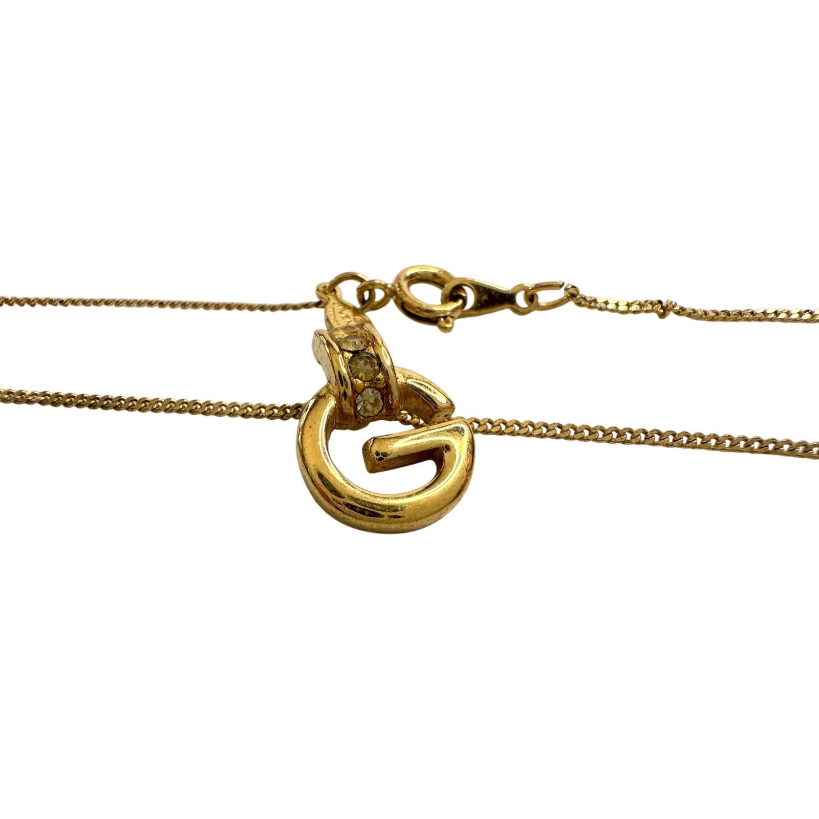 Givenchy Vintage Givenchy Rounded "G" Necklace Gold Plated Size ONE SIZE - 8 Thumbnail