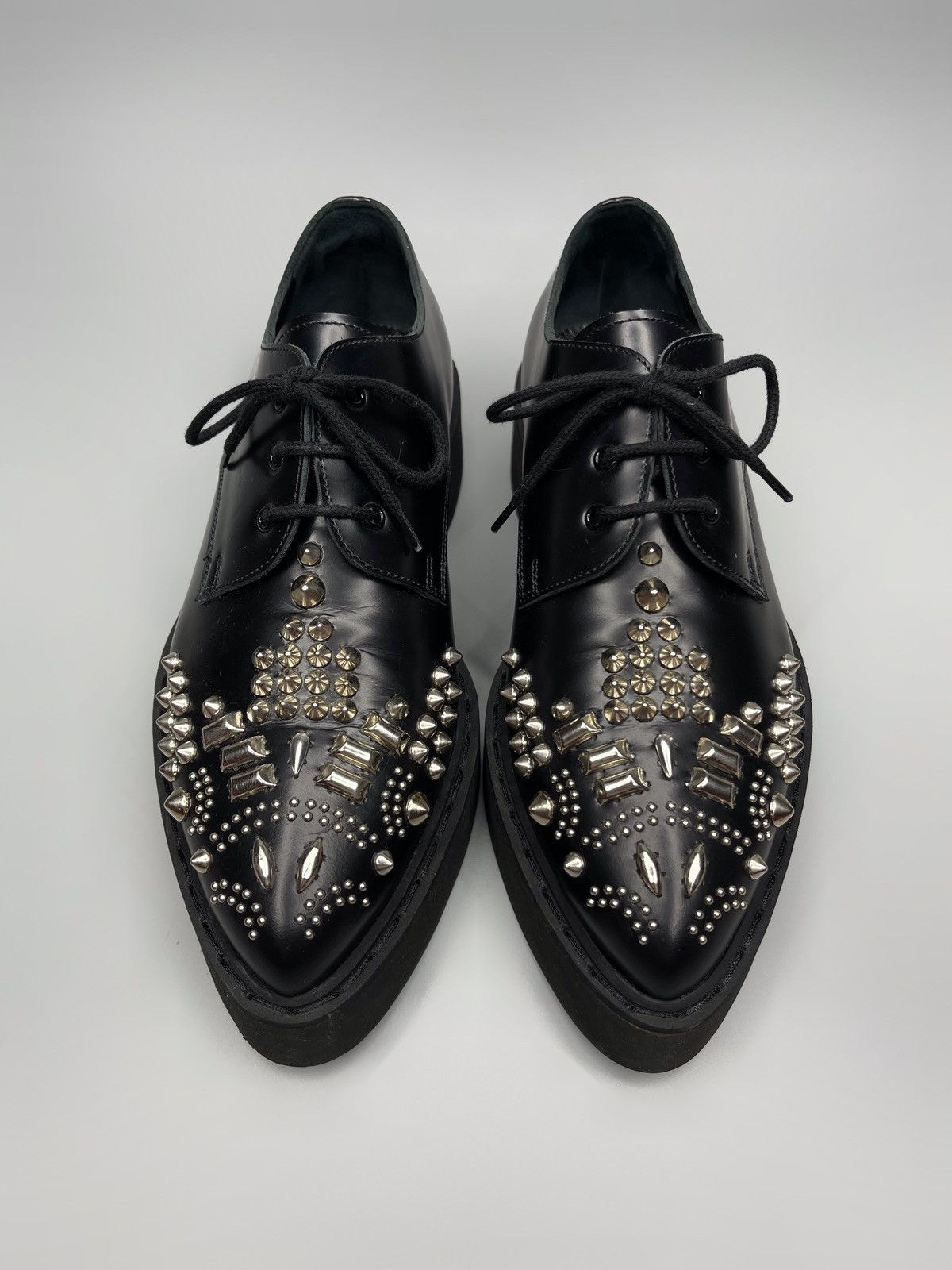 Alexander McQueen Alexander McQueen Studded Platform Shoes Size US 5.5 / EU 38 - 1 Thumbnail