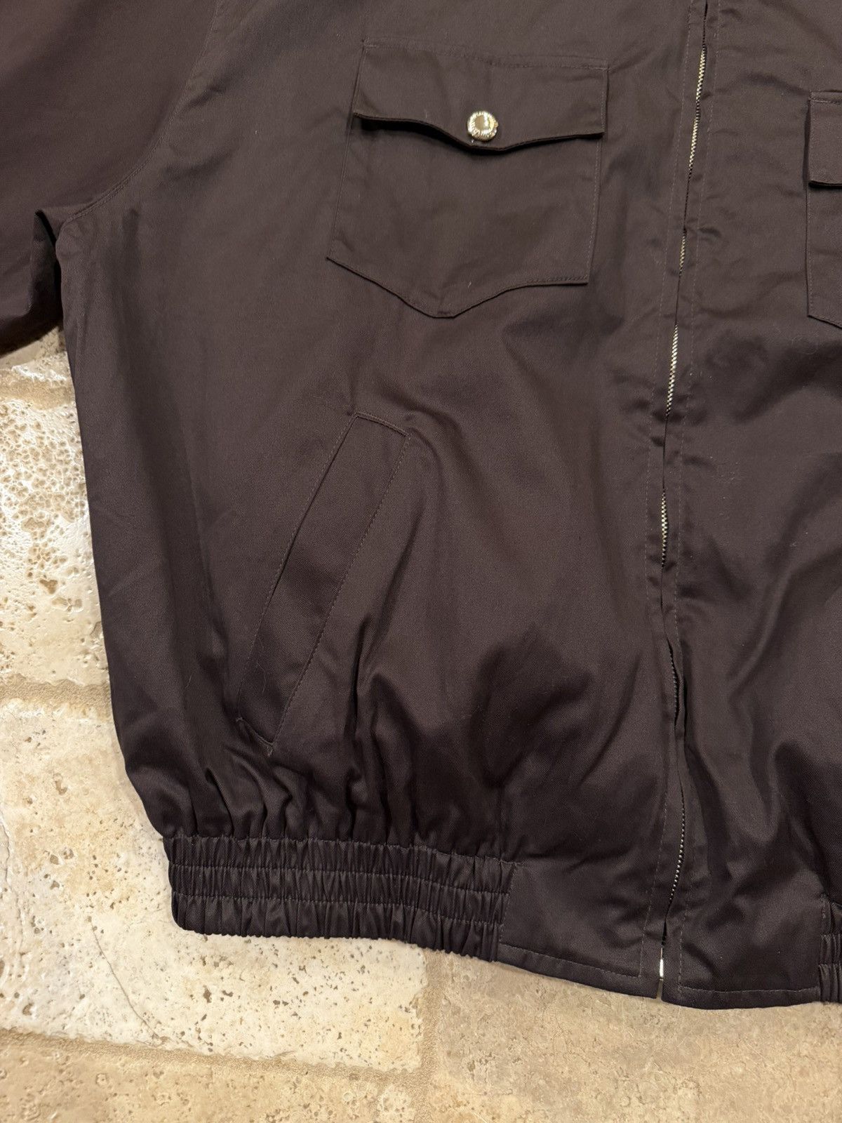 Miu Miu Miu Miu Embroidered Logo Cargo Pocket Brown Light Zip Jacket Size US XL / EU 56 / 4 - 6 Thumbnail
