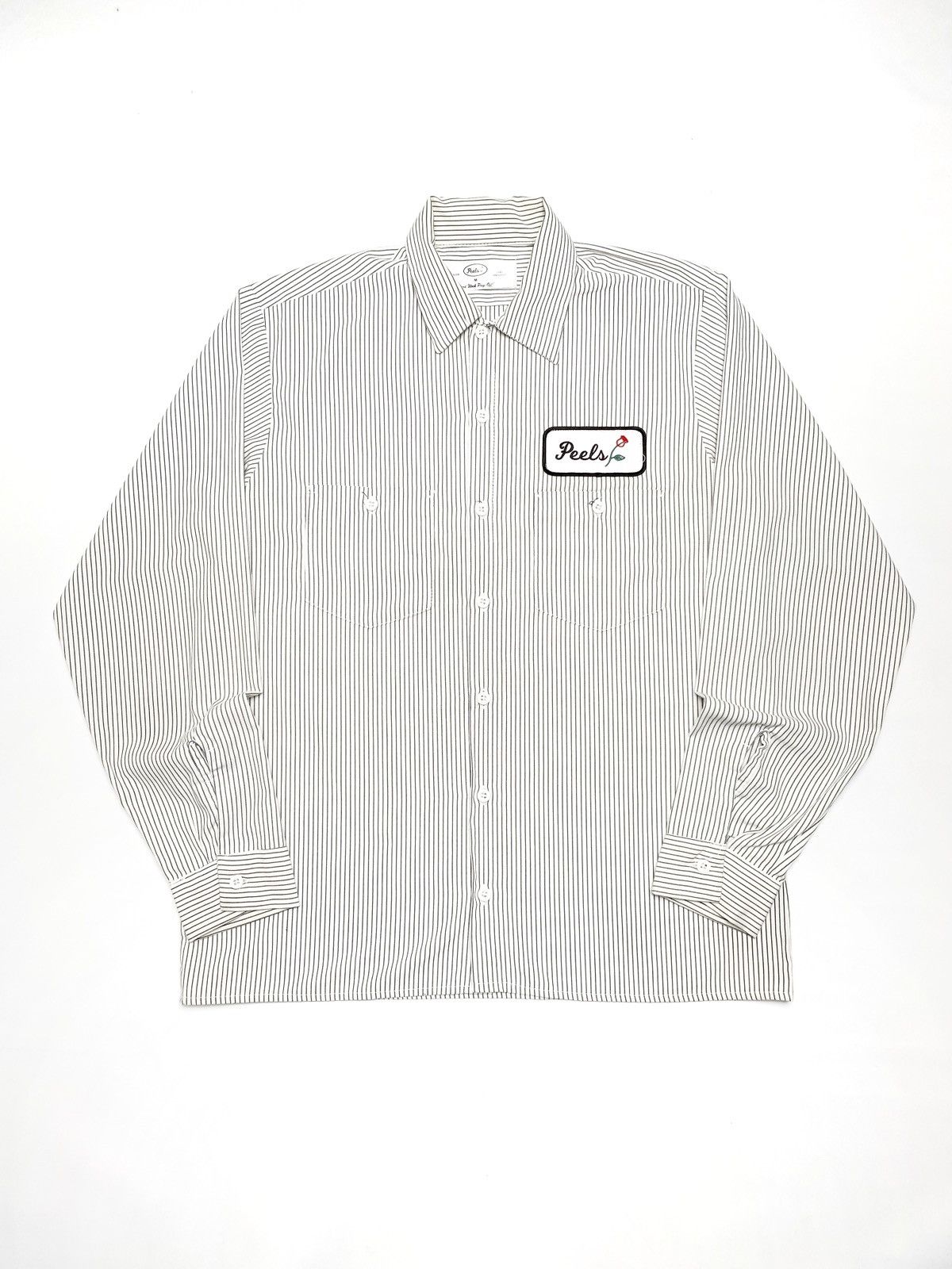 Other Peels NYC Classic Longsleeve Shirt Stripe Rose Patch Size US M / EU 48-50 / 2 - 1 Thumbnail