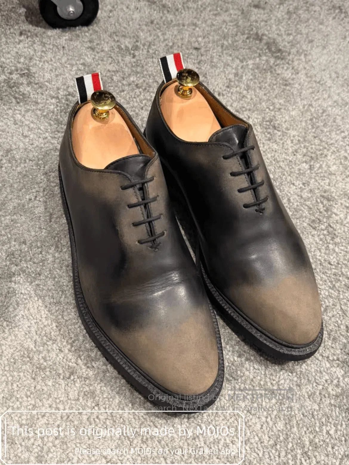 Thom Browne Sz 7.5 Thom Browne Fading Brown Back Stripe Derby. Size US 7.5 / EU 40-41 - 1 Thumbnail