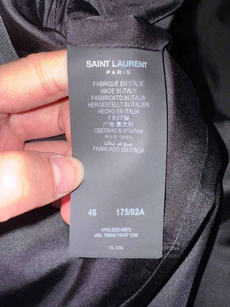 Saint Laurent Paris Saint Laurent Paris Flannel Double-breasted Men's Suit Jac Size US S / EU 44-46 / 1 - 5 Thumbnail