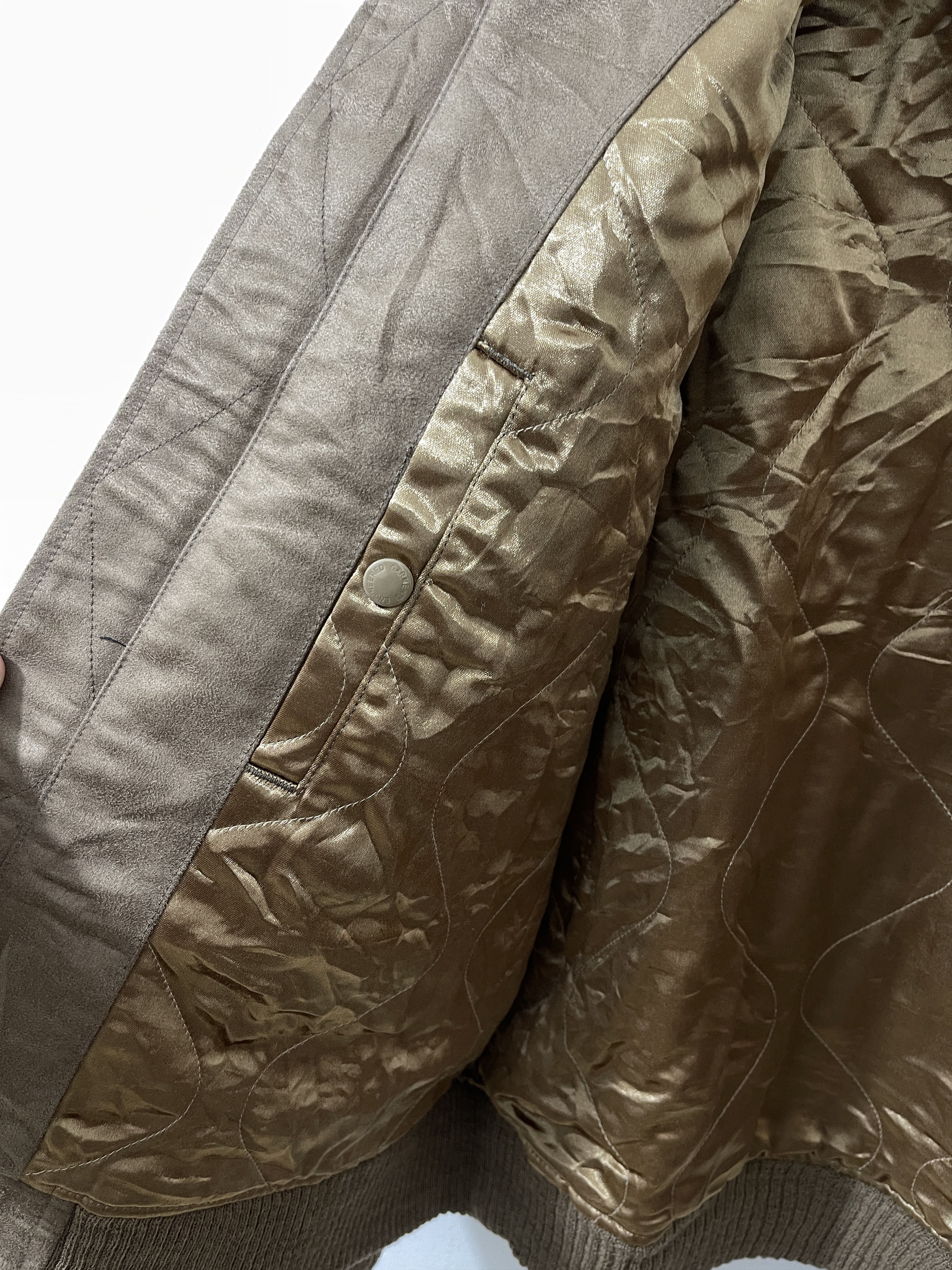 Engineered Garments Vintage 2000s Engineered Garments Tanker Suede Bomber Jacket Size US S / EU 44-46 / 1 - 10 Thumbnail