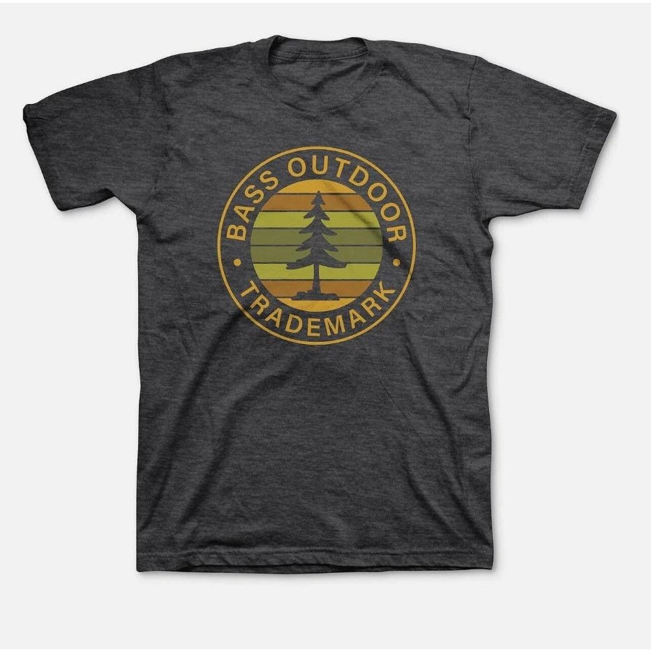 G.H. Bass & Co. NWT BASS OUTDOOR Gray Circle Trademark Logo Tee Shirt Size US S / EU 44-46 / 1 - 1 Thumbnail