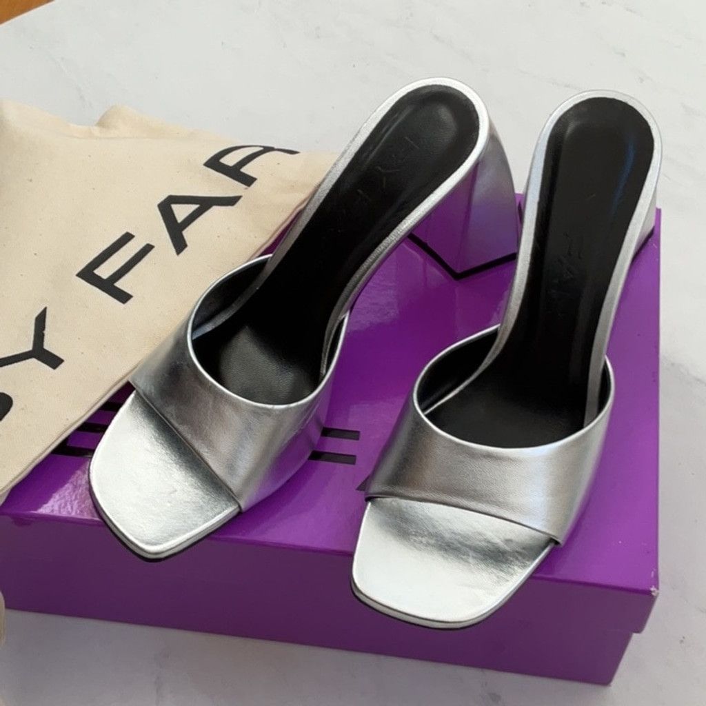 By Far BY FAR Michele Mule in Silver, Size: EU 37 Size US 7 / IT 37 - 7 Thumbnail