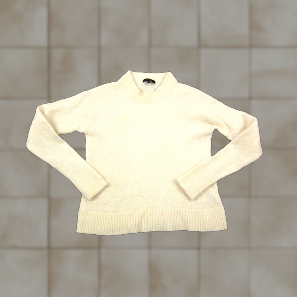 Quince Quince Sweater Womens Medium Creme Wool Alpaca Knit Mock Neck Casual Cozy Size M / US 6-8 / IT 42-44 - 1 Thumbnail