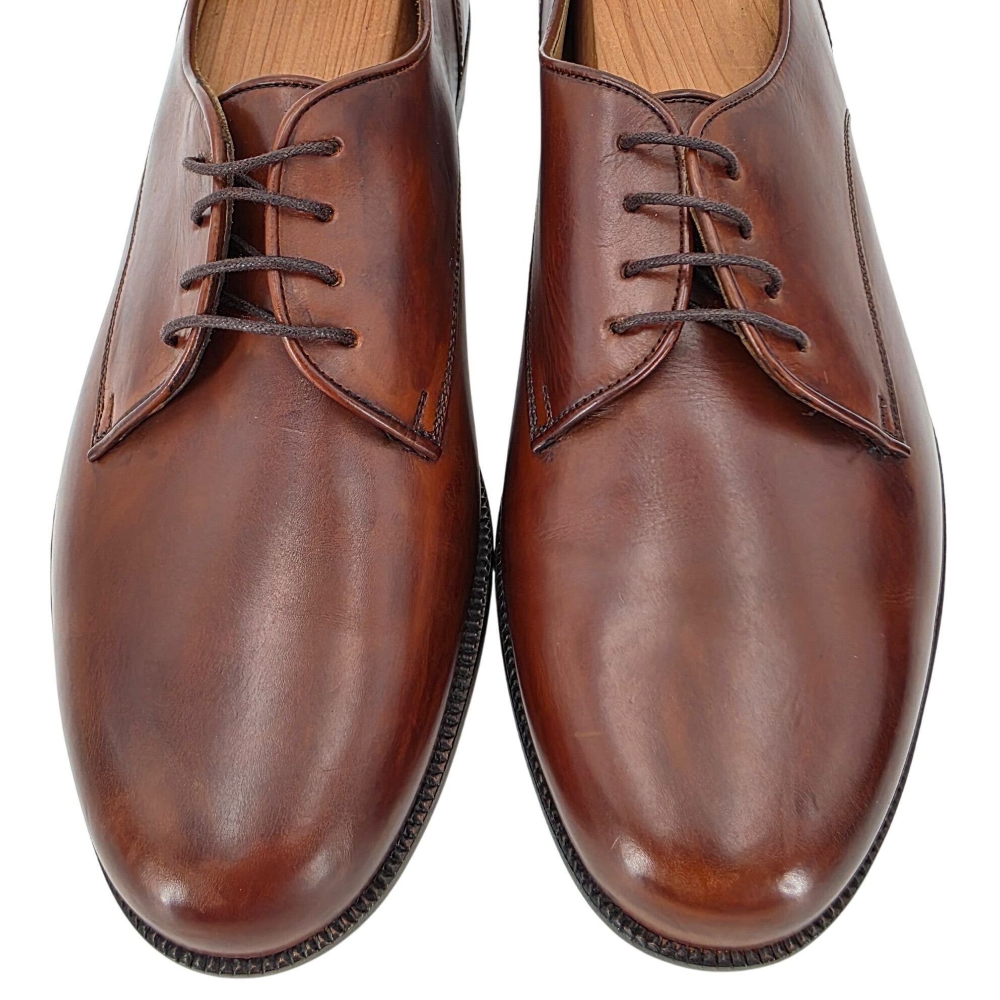 Bragano × Cole Haan New Old Stock Bragano Cole Haan Mens 8.5D Brown Leather Dres Size US 8.5 / EU 41-42 - 2 Thumbnail