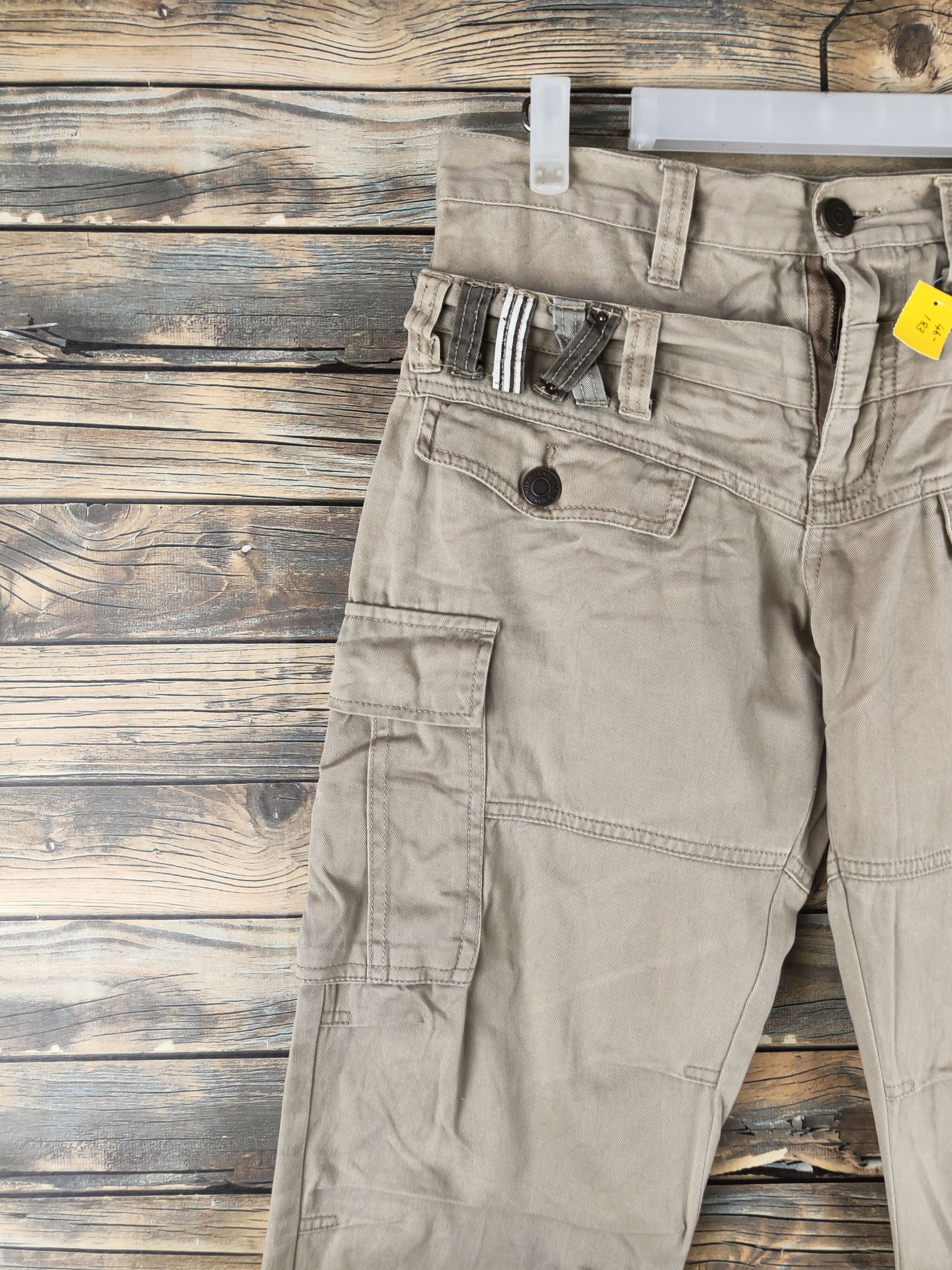 Japanese Brand DL Inner Groove Beige Multipocket Cargo Pants #46-183 Size US 32 / EU 48 - 3 Thumbnail
