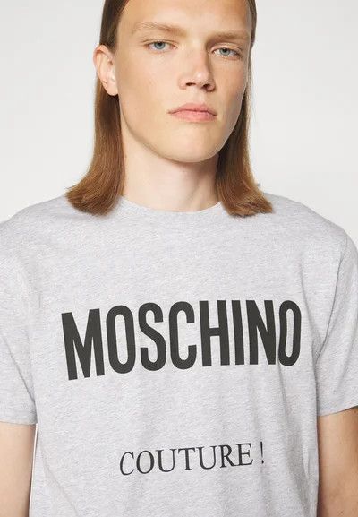 Moschino o1y0225 Logo T-Shirt in Grey Size US S / EU 44-46 / 1 - 2 Thumbnail