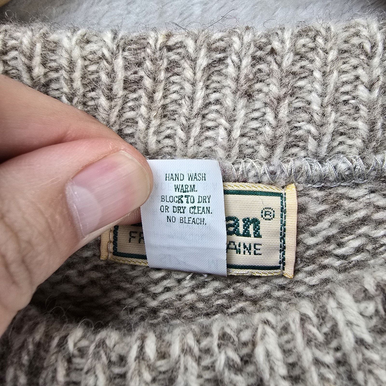 L.L. Bean Vintage L.L. Bean Wool Knit Sweater Womens Medium 80s USA Size M / US 6-8 / IT 42-44 - 4 Thumbnail
