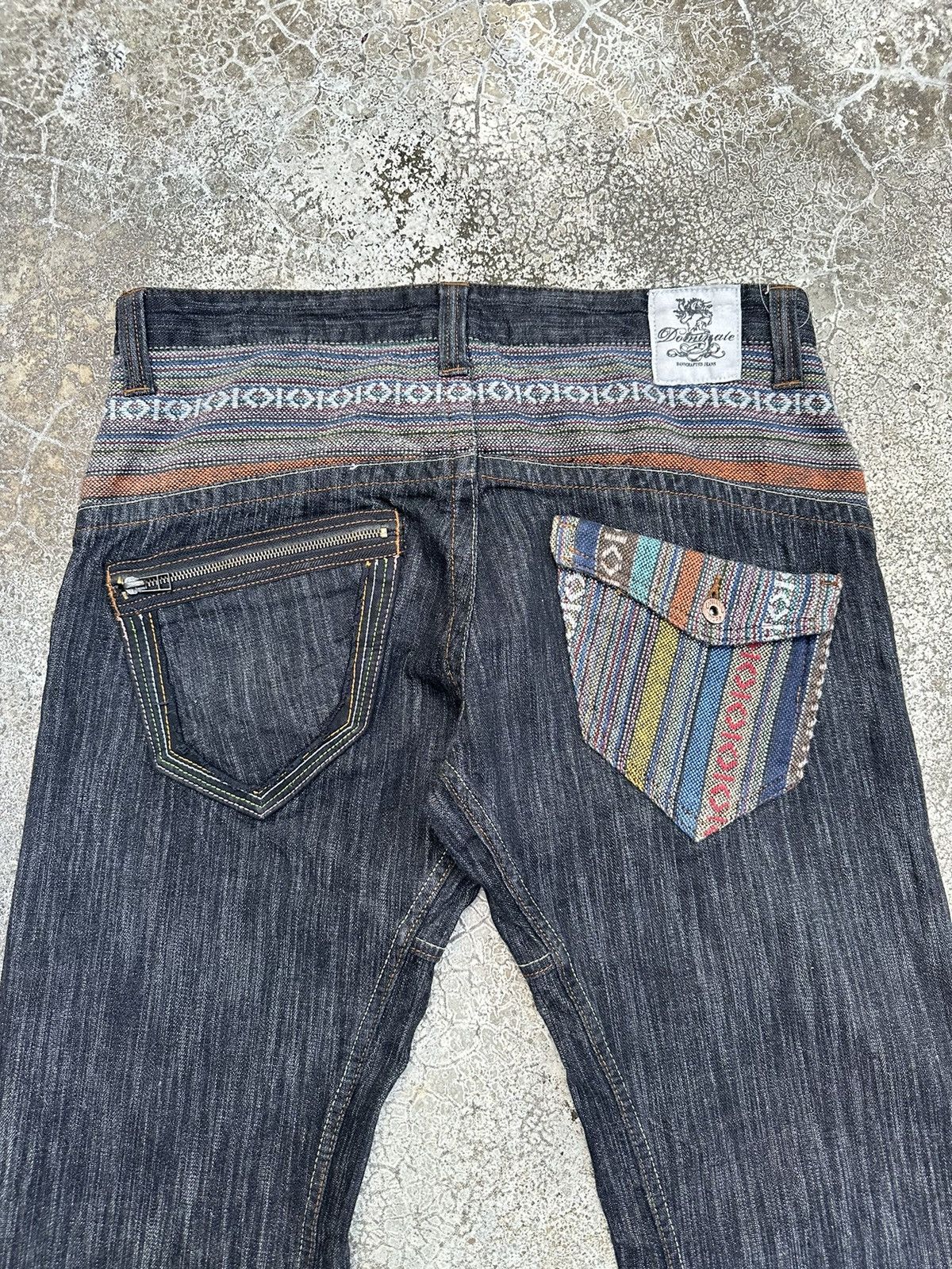 Beauty Beast Dominate Handcrafted Navajo Twist Leg Denim F62 Size US 34 / EU 50 - 5 Thumbnail