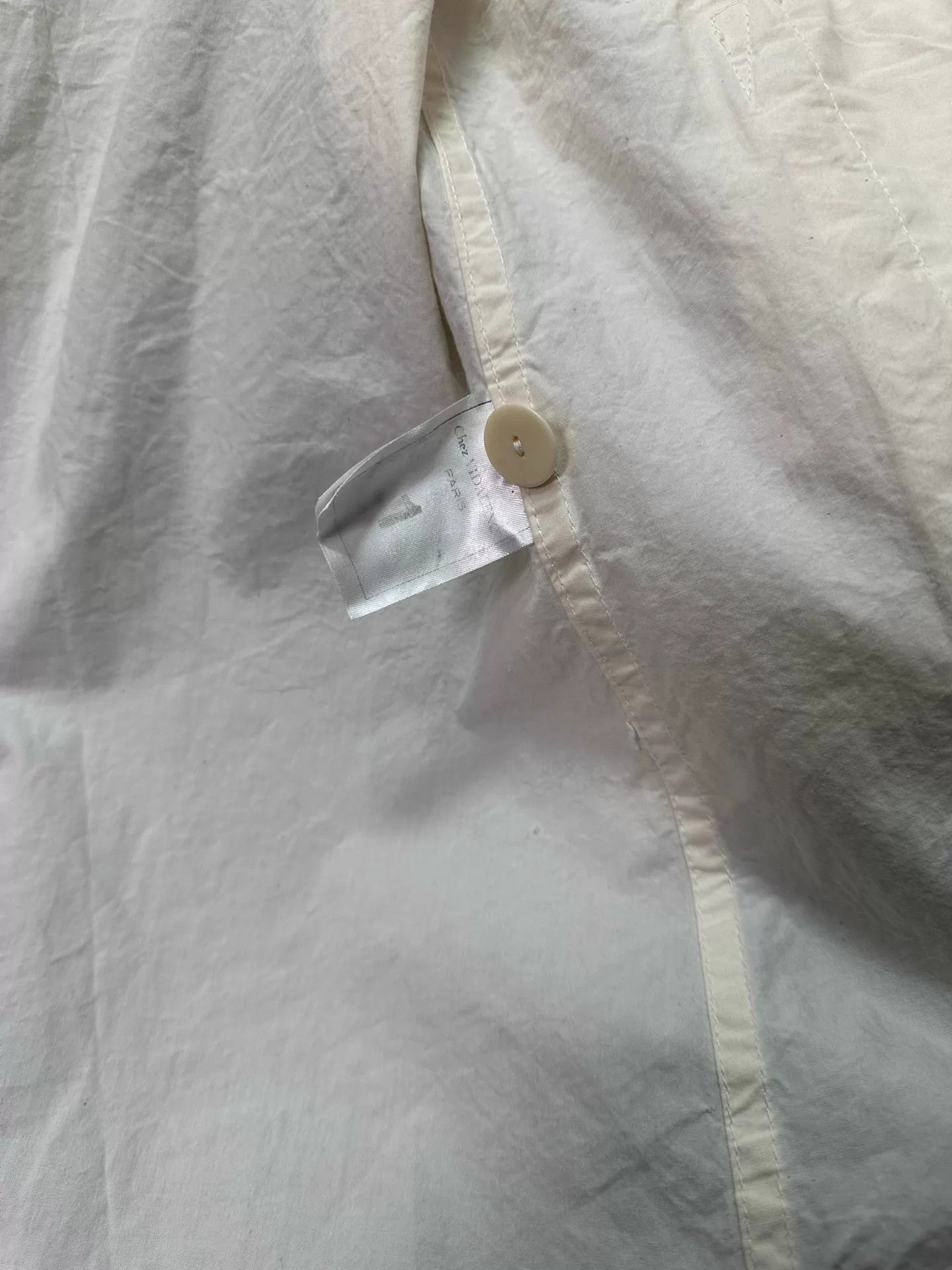 Other Chez VIDALENC Cream Oversize Paper Cotton Crew Overcoat Size US S / EU 44-46 / 1 - 7 Thumbnail