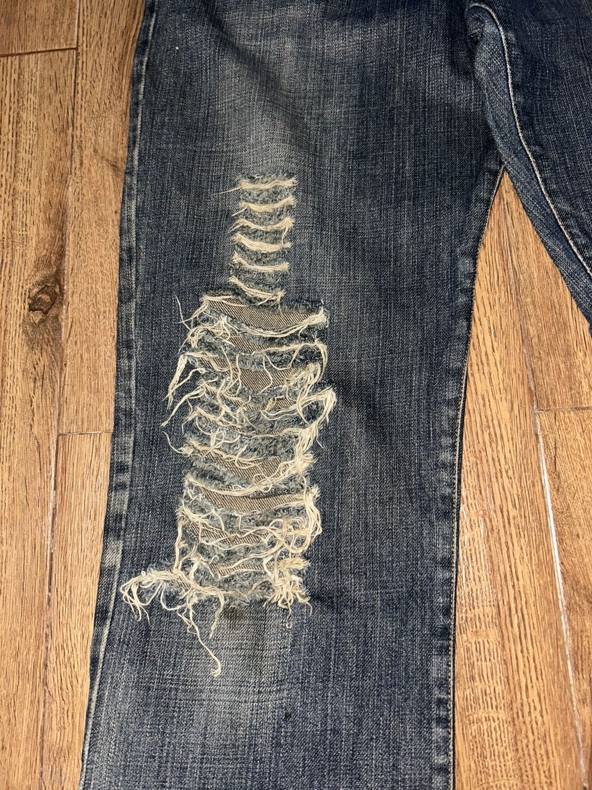 Tornado Mart Dolce & Gabbana D&G Distressed Flared Denim Jeans Size 34" / US 12 / IT 48 - 5 Thumbnail