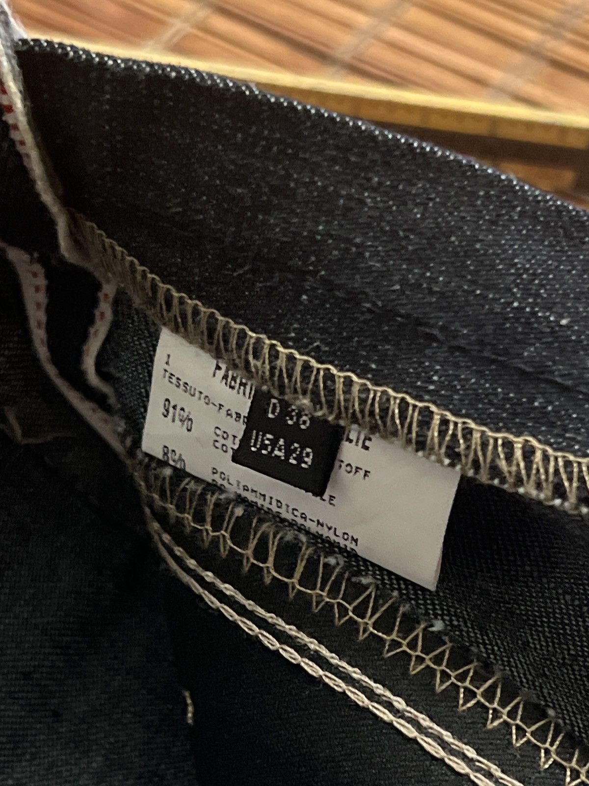 Marithe + Francois Girbaud Marithe & girbaud Dark blue wash straight leg denim jeans Size 29" - 10 Thumbnail