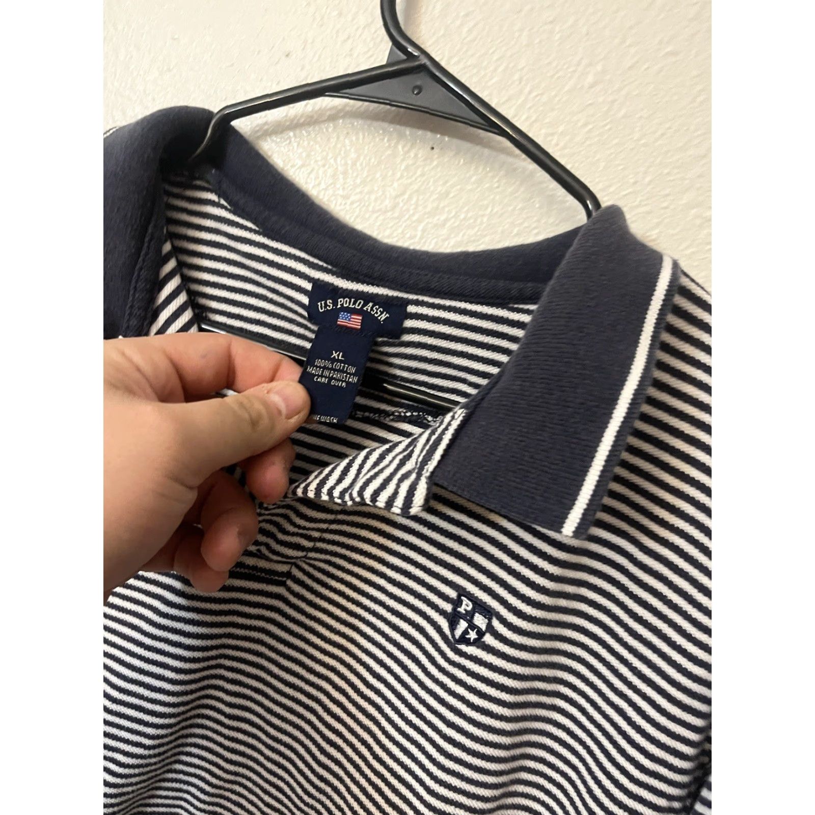 Vintage VINTAGE US POLO ASSN Polo Shirt Mens XL Blue Striped Short Sleeve Size US XL / EU 56 / 4 - 2 Thumbnail