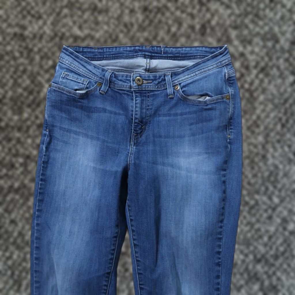Levi's Levi's Jeans Womens 30x31 Mid Rise Straight Leg Blue Stretch Denim Size 30" / US 8 / IT 44 - 1 Thumbnail