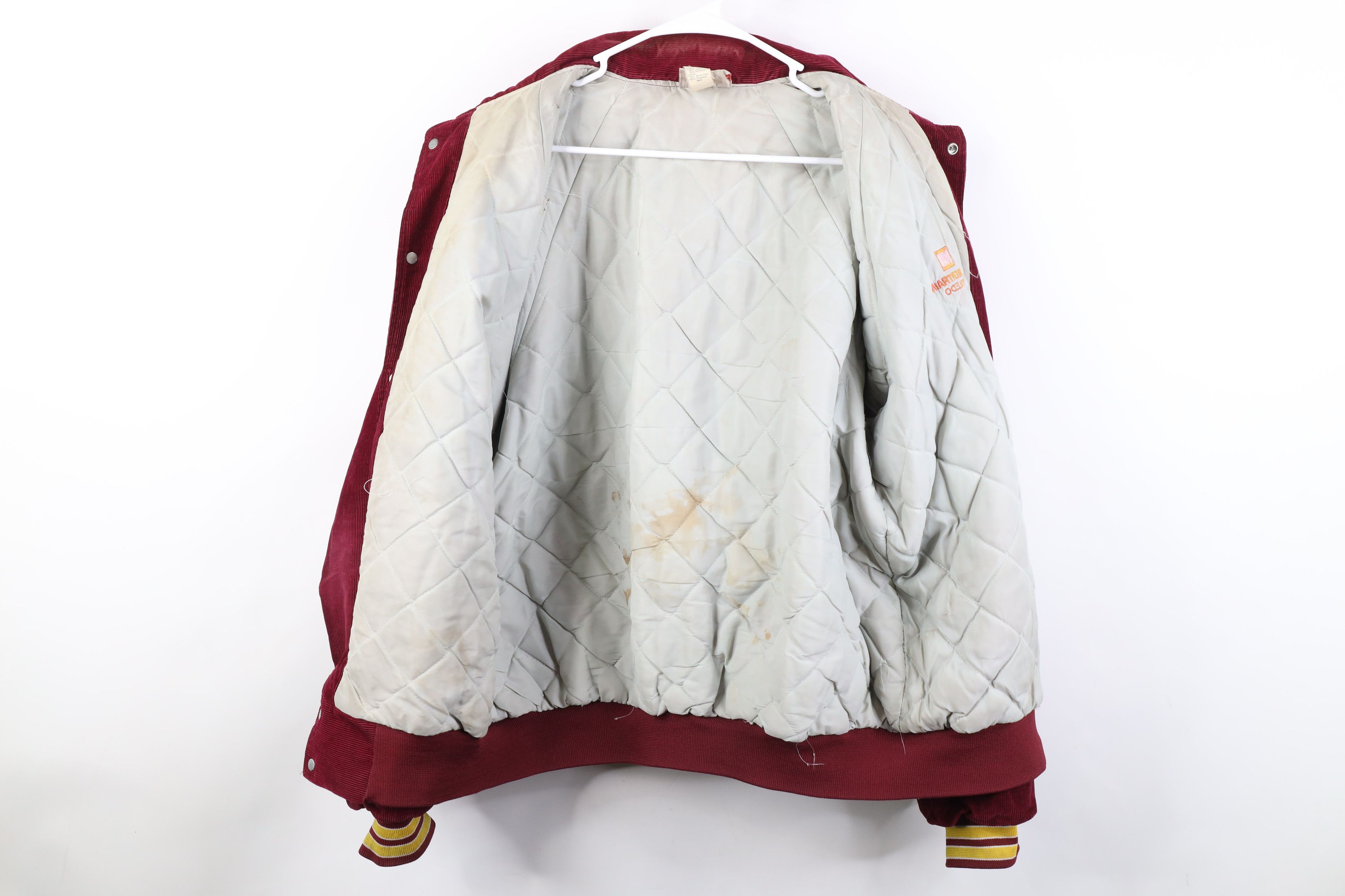 Vintage Vintage 80s 90s Powertrain Quilted Corduroy Bomber Jacket Size US XL / EU 56 / 4 - 11 Thumbnail