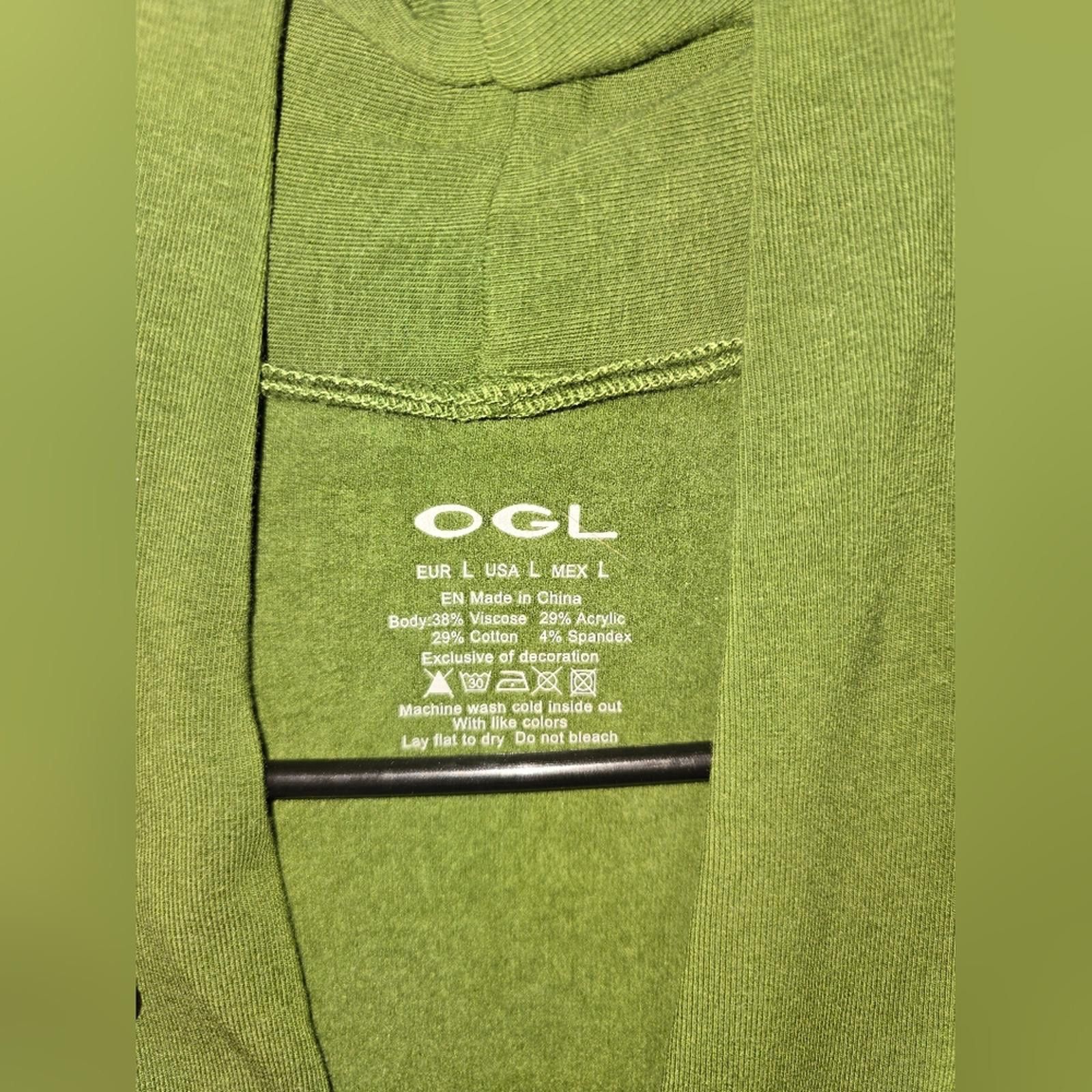 Designer OGLmove Women's Green Sweater Size L / US 10 / IT 46 - 2 Thumbnail