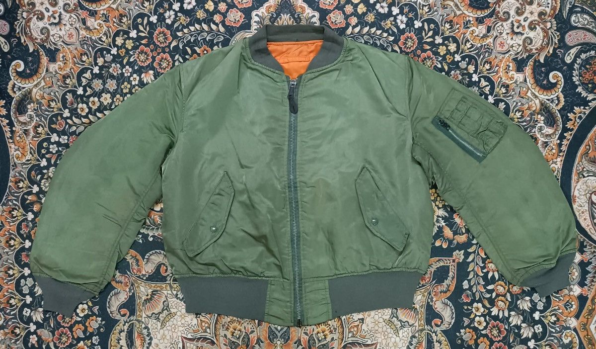 Alpha Industries × Vintage Alpha Industries Bombers Jacket Size US L / EU 52-54 / 3 - 3 Thumbnail