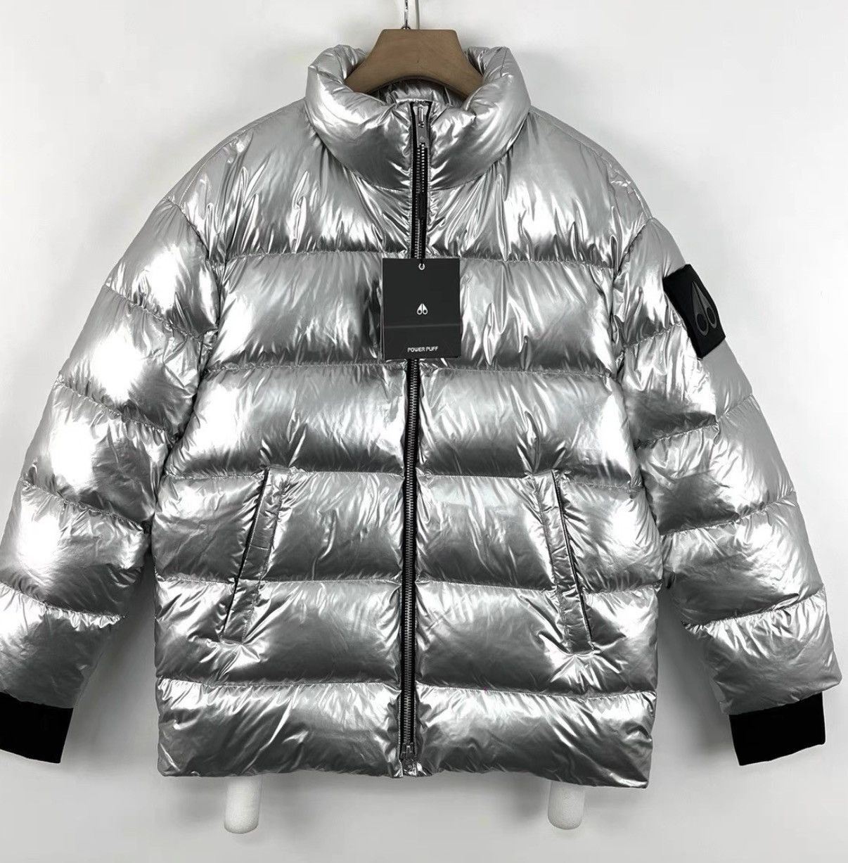 Moose Knuckles Silver Puffer Jacket - Size M Size US M / EU 48-50 / 2 - 1 Thumbnail