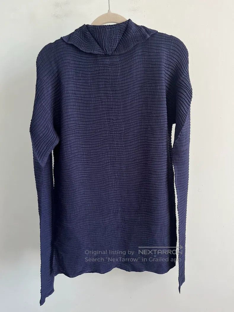 Issey Miyake Issey Miyake Blue Coat Size L / US 10 / IT 46 - 2 Thumbnail